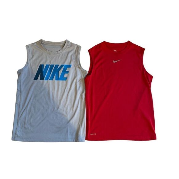NIKE DRI-FIT TANK TOPS KIDS M LOT OF 2 - Picture 1 of 11